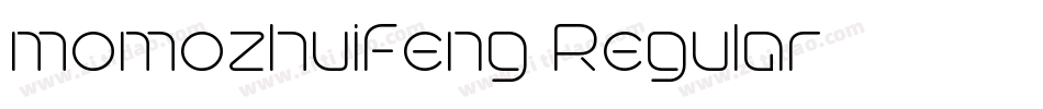 momozhuifeng Regular字体转换